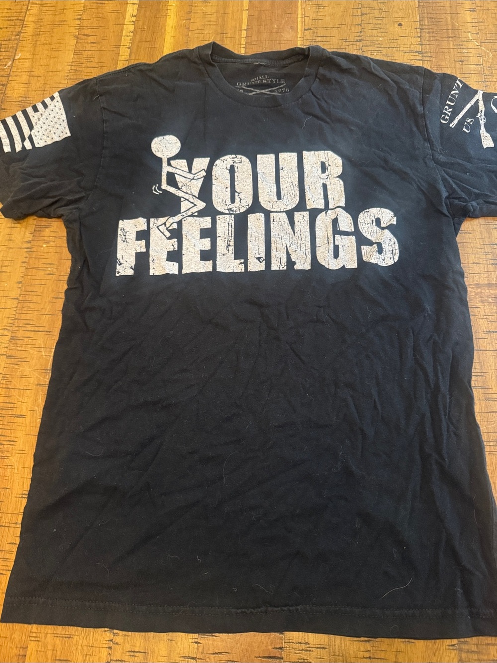 Grunt Style Black 'F YOUR FEELINGS' Short Sleeve Tee